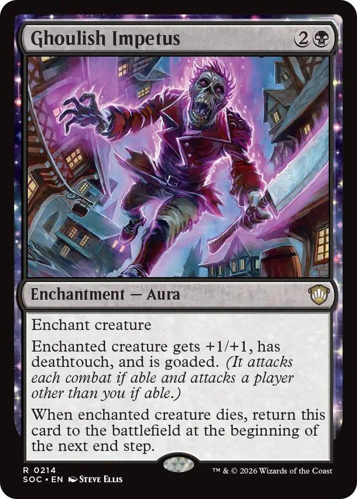 Ghoulish Impetus 214 card from Commander: Secrets of Strixhaven