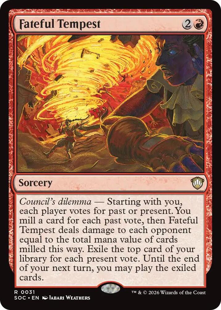 Fateful Tempest 31 card from Commander: Secrets of Strixhaven