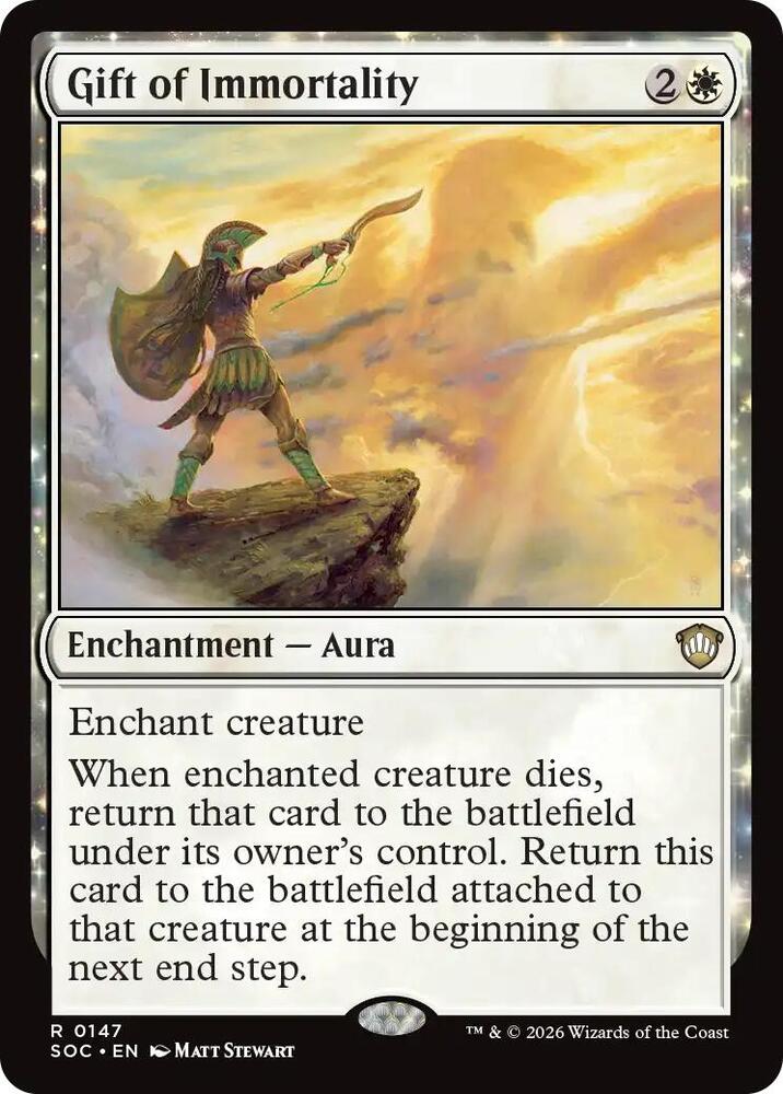 Gift of Immortality 147 card from Commander: Secrets of Strixhaven