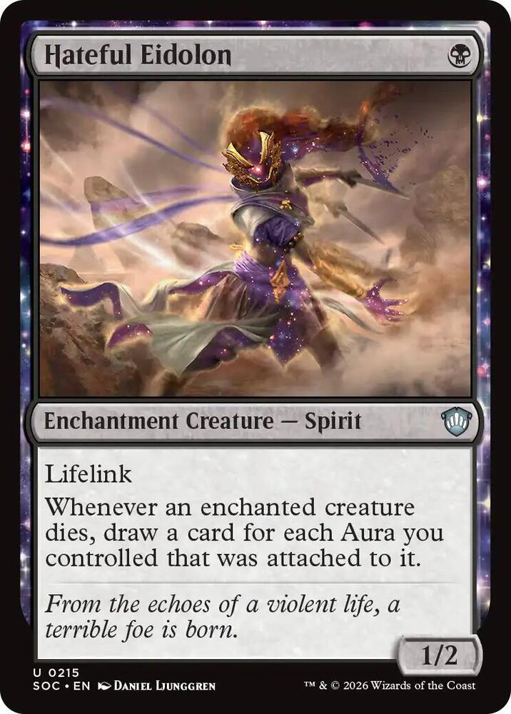 Hateful Eidolon 215 card from Commander: Secrets of Strixhaven
