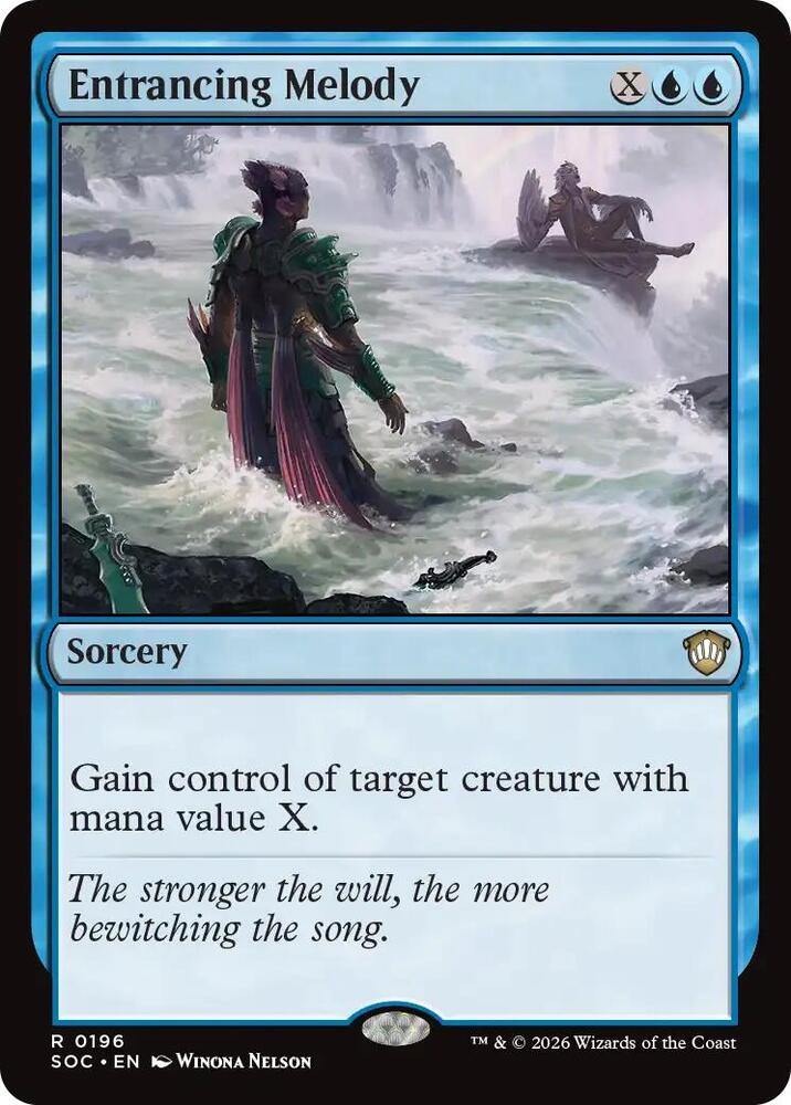 Entrancing Melody 196 card from Commander: Secrets of Strixhaven