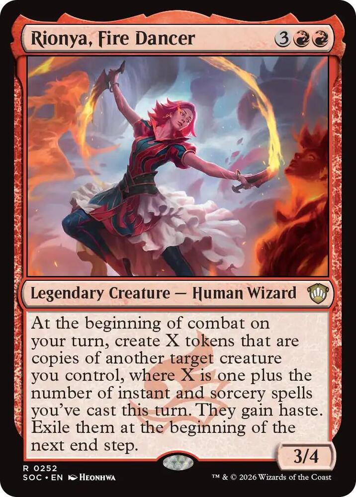 Rionya, Fire Dancer 252 card from Commander: Secrets of Strixhaven