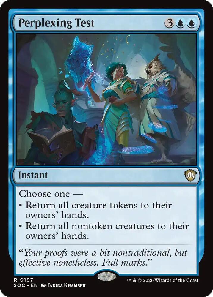Perplexing Test 197 card from Commander: Secrets of Strixhaven