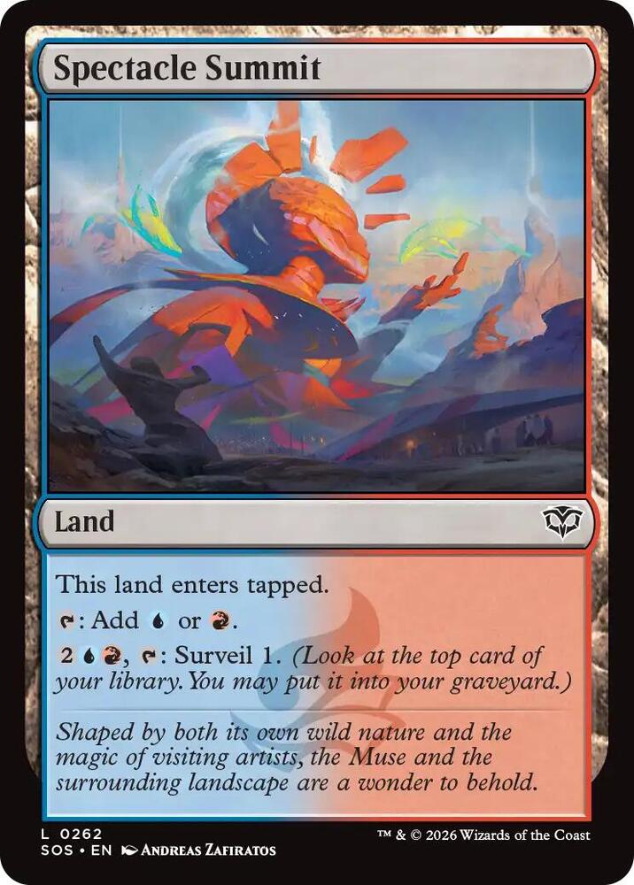 Spectacle Summit 262 card from Secrets of Strixhaven