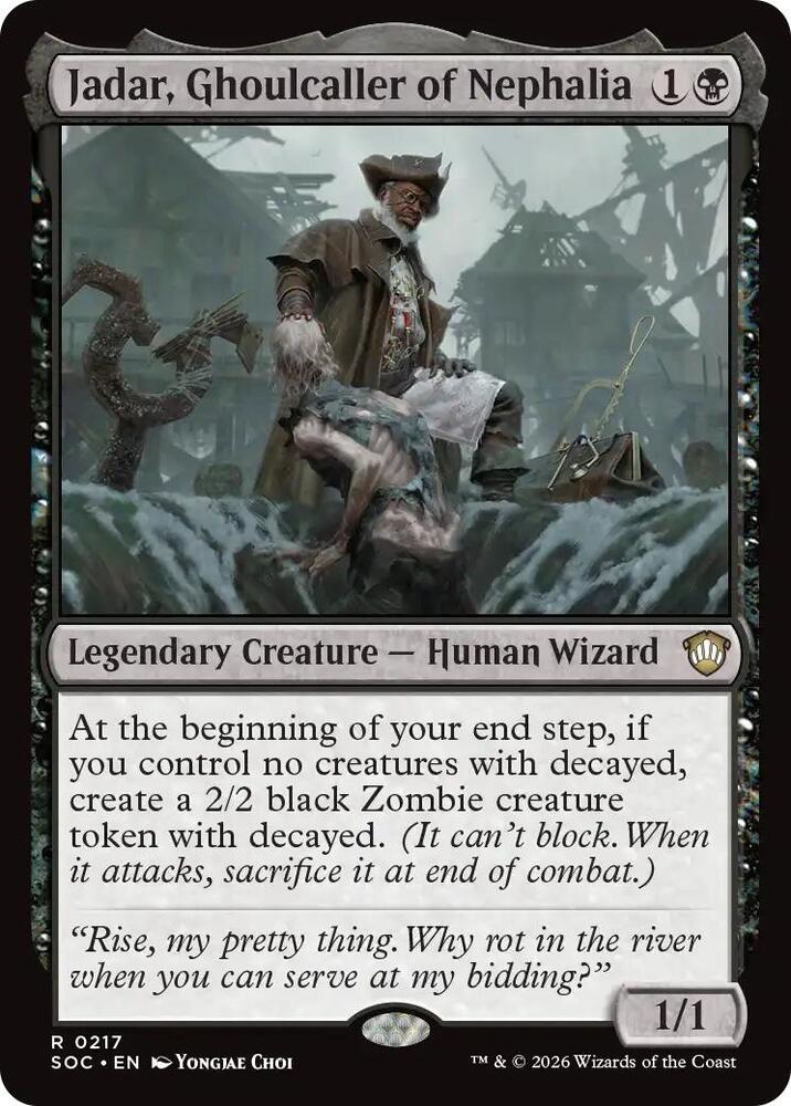 Jadar, Ghoulcaller of Nephalia 217 card from Commander: Secrets of Strixhaven