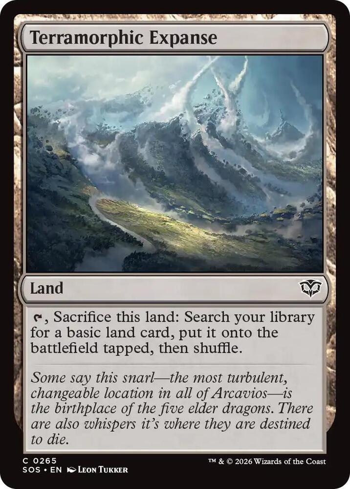 Terramorphic Expanse 265 card from Secrets of Strixhaven