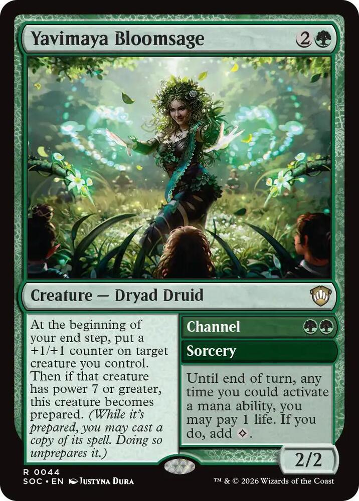 Yavimaya Bloomsage 44 card from Commander: Secrets of Strixhaven