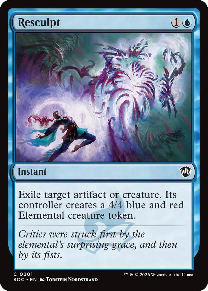 Resculpt 201 card from Commander: Secrets of Strixhaven