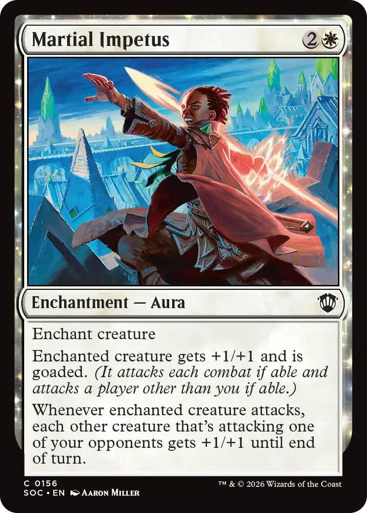 Martial Impetus 156 card from Commander: Secrets of Strixhaven
