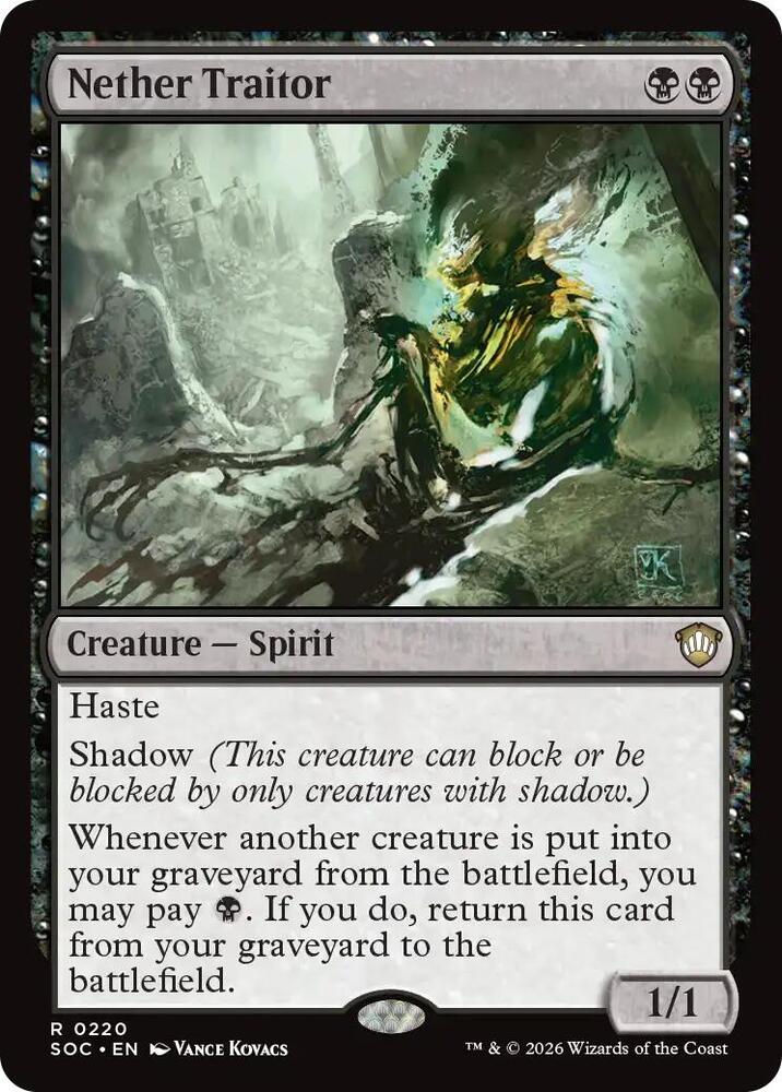 Nether Traitor 220 card from Commander: Secrets of Strixhaven
