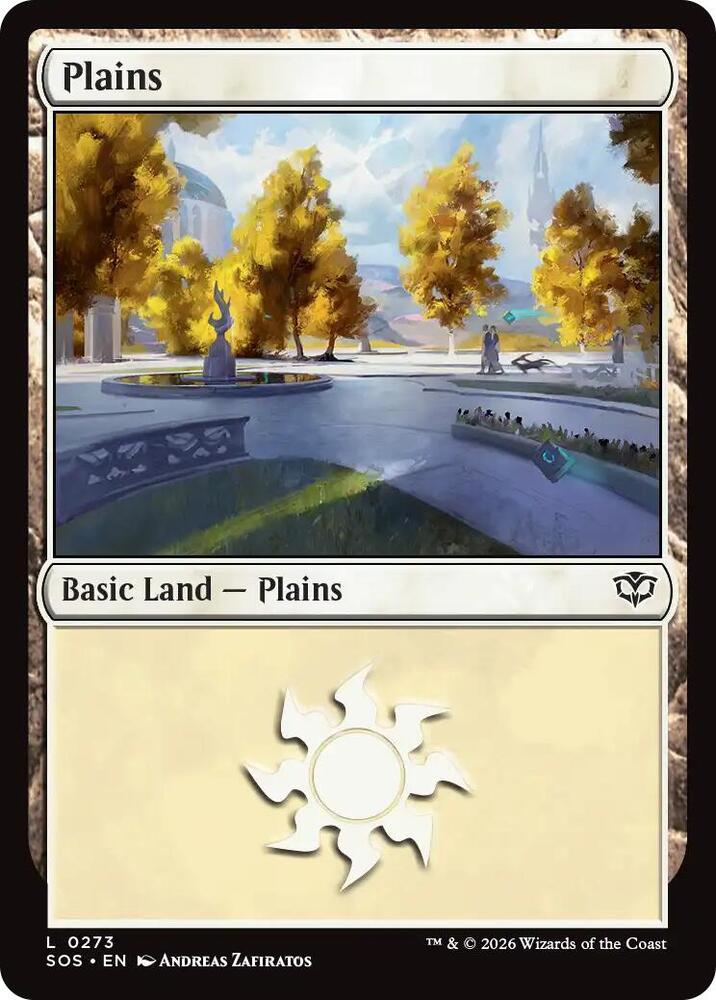 Plains 273 card from Secrets of Strixhaven