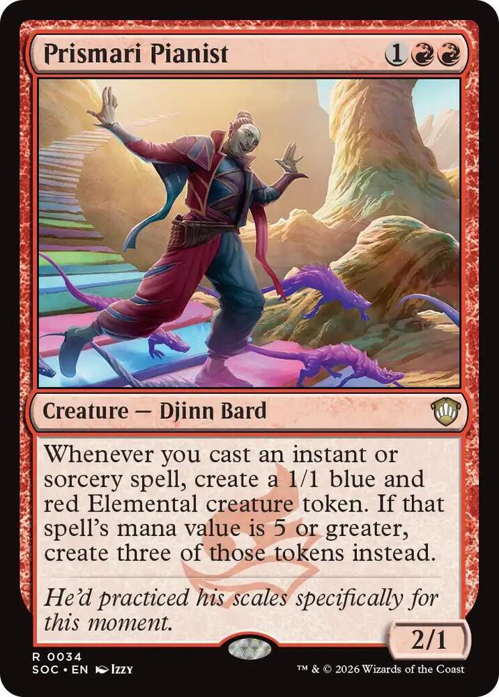 Prismari Pianist 34 card from Commander: Secrets of Strixhaven
