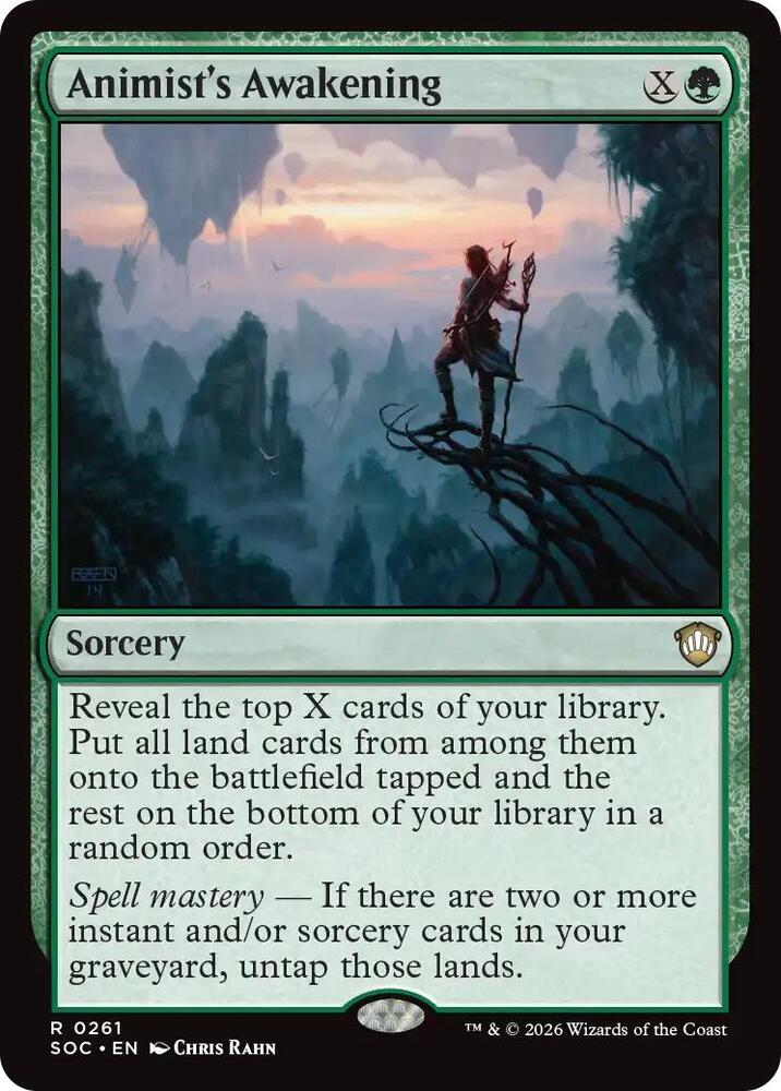 Animist's Awakening 261 card from Commander: Secrets of Strixhaven