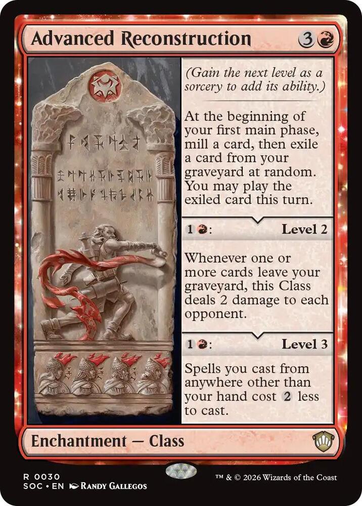Advanced Reconstruction 30 card from Commander: Secrets of Strixhaven