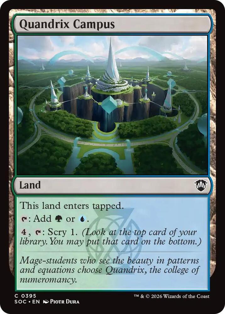 Quandrix Campus 395 card from Commander: Secrets of Strixhaven