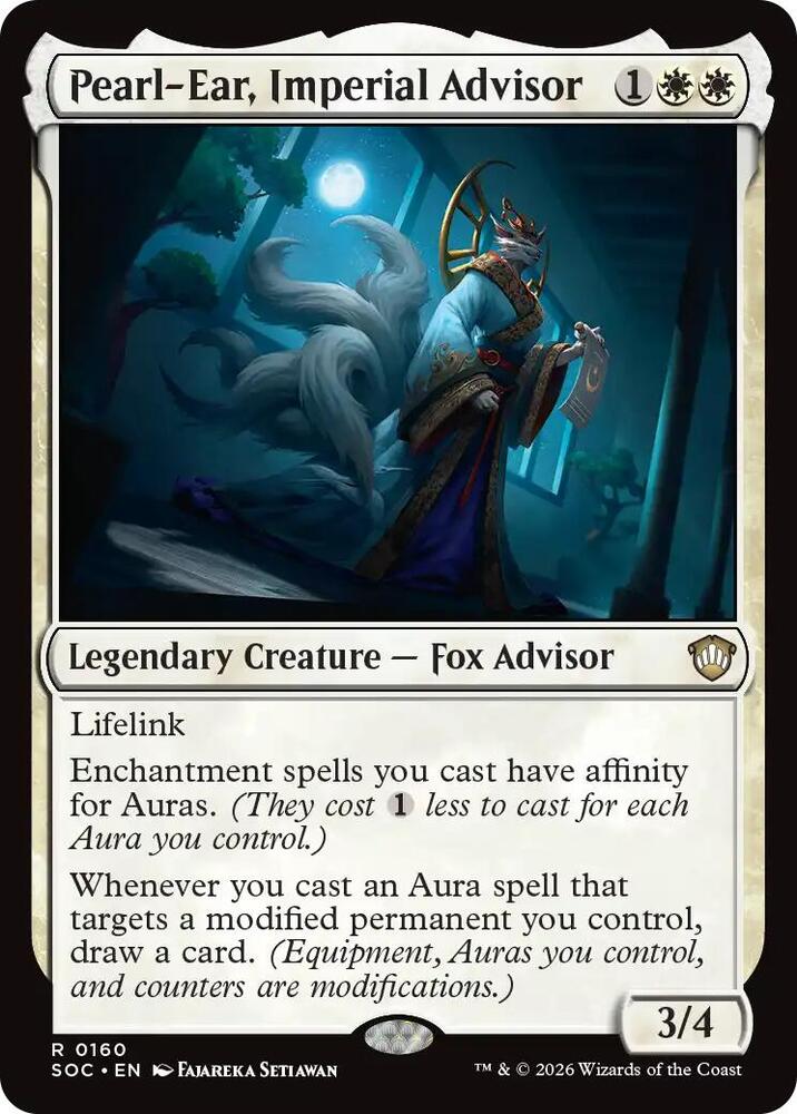 Pearl-Ear, Imperial Advisor 160 card from Commander: Secrets of Strixhaven