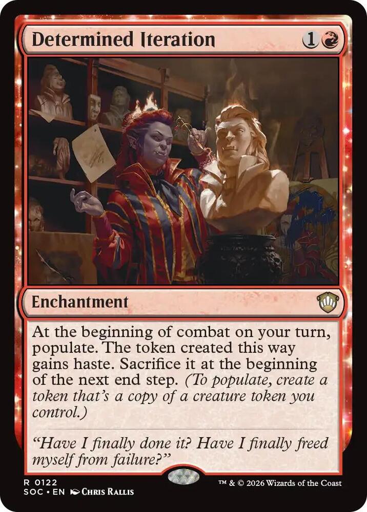 Determined Iteration 122 card from Commander: Secrets of Strixhaven