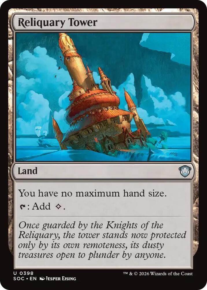 Reliquary Tower 398 card from Commander: Secrets of Strixhaven