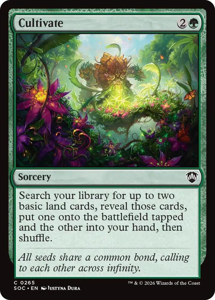 Cultivate 265 card from Commander: Secrets of Strixhaven
