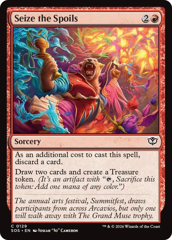 Seize the Spoils 129 card from Secrets of Strixhaven