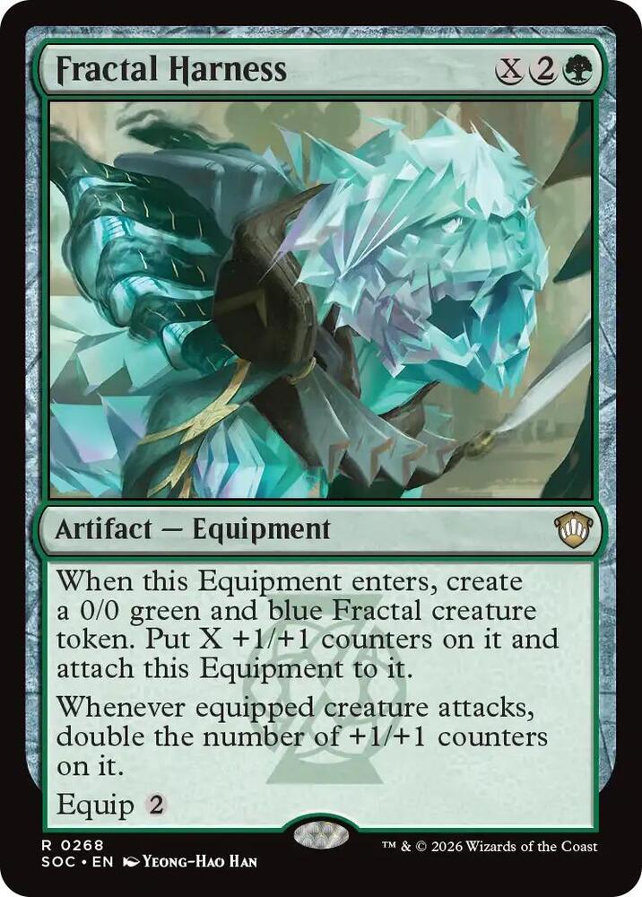 Fractal Harness 268 card from Commander: Secrets of Strixhaven