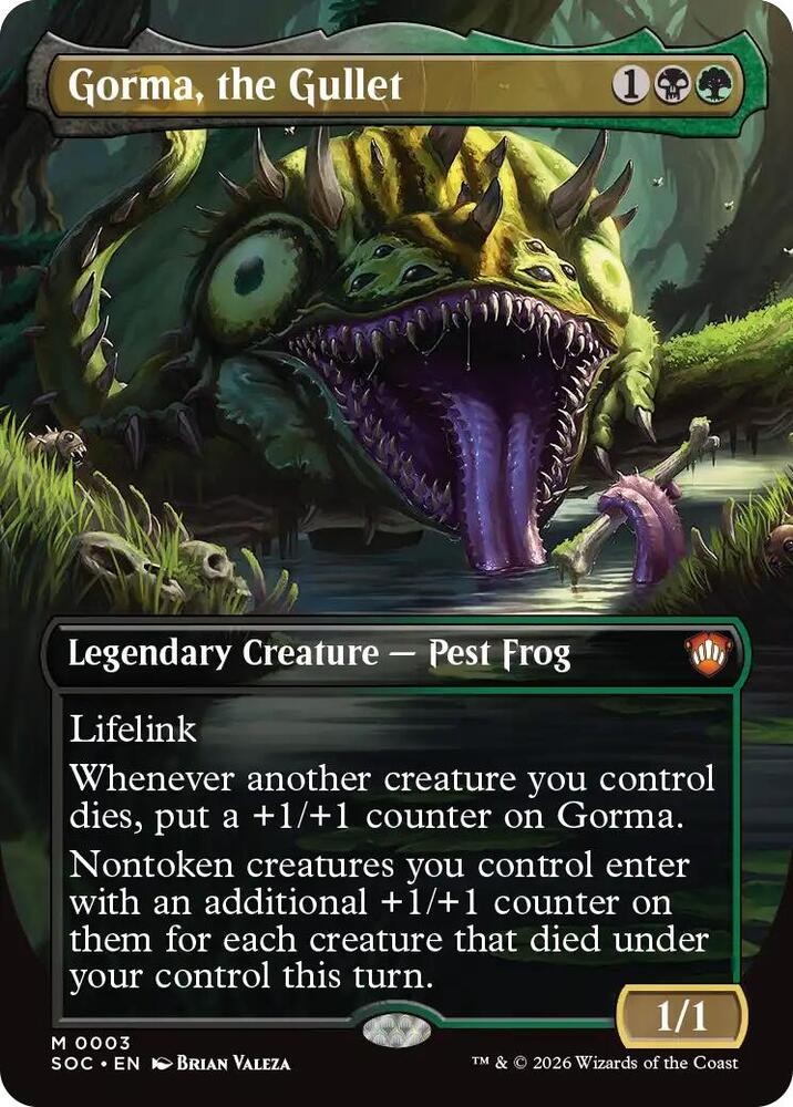 Gorma, the Gullet (Borderless) 3 card from Commander: Secrets of Strixhaven