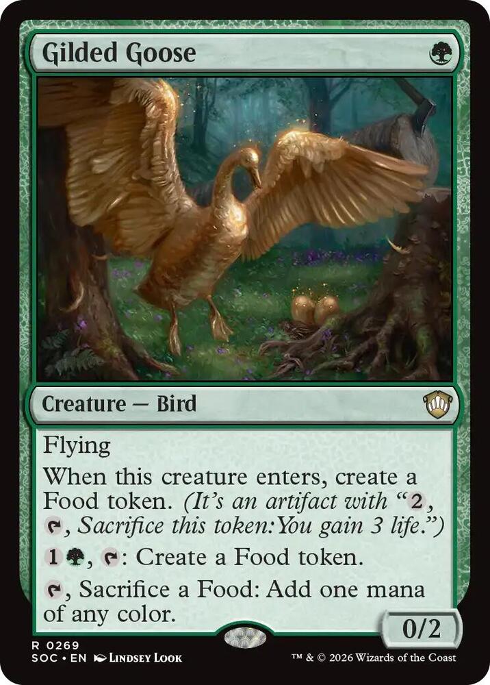 Gilded Goose 269 card from Commander: Secrets of Strixhaven