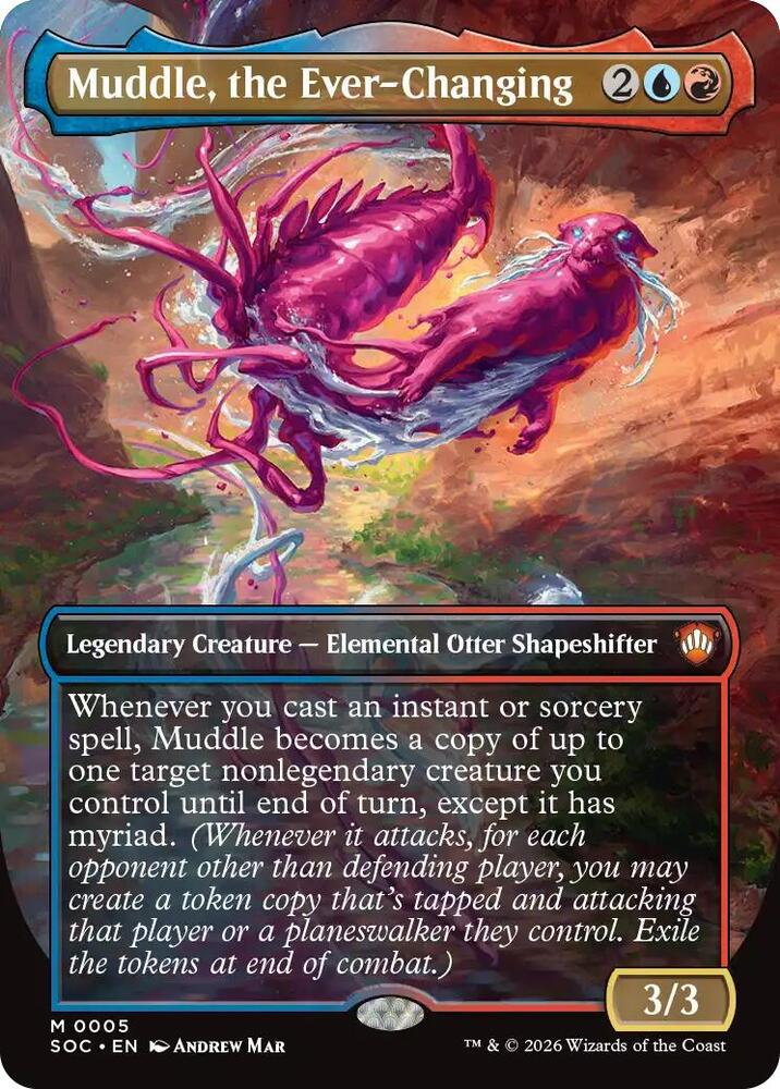 Muddle, the Ever-Changing (Borderless) 5 card from Commander: Secrets of Strixhaven