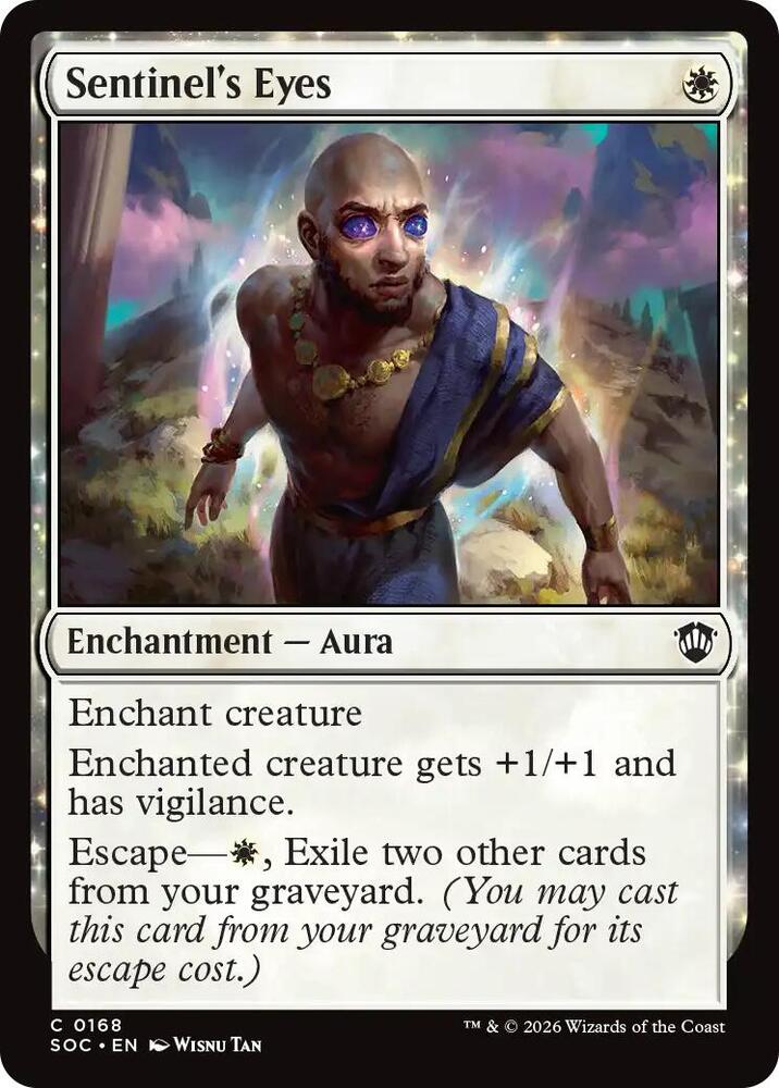 Sentinel's Eyes 168 card from Commander: Secrets of Strixhaven