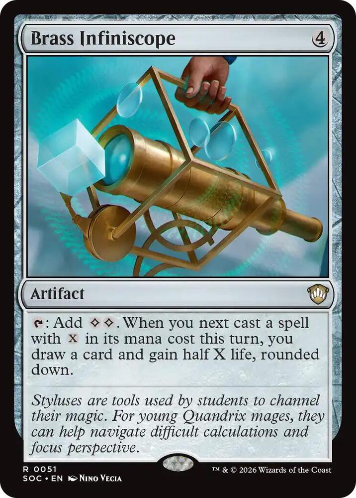 Brass Infiniscope 51 card from Commander: Secrets of Strixhaven