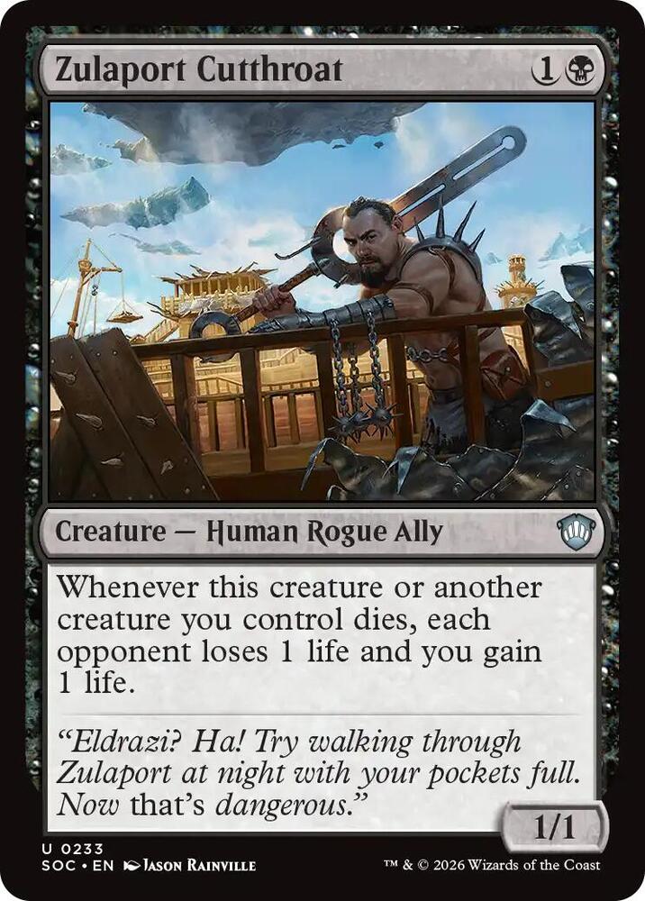 Zulaport Cutthroat 233 card from Commander: Secrets of Strixhaven