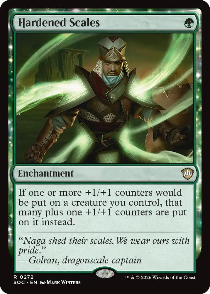 Hardened Scales 272 card from Commander: Secrets of Strixhaven