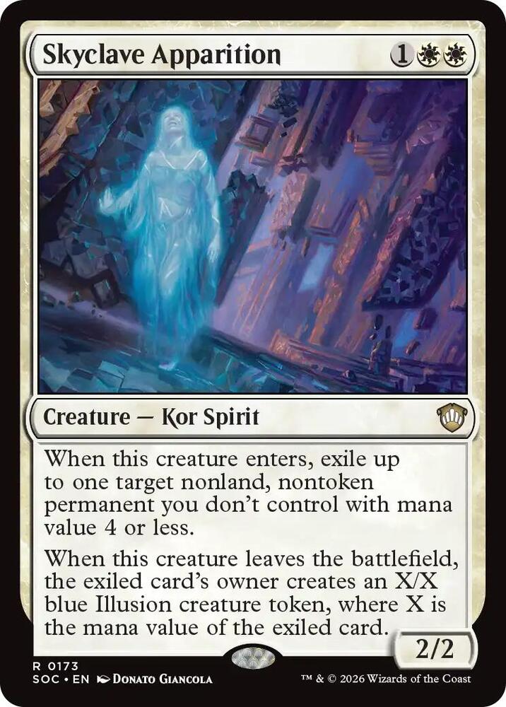 Skyclave Apparition 173 card from Commander: Secrets of Strixhaven