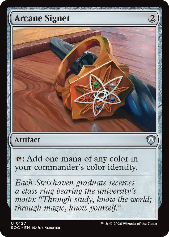 Arcane Signet 127 card from Commander: Secrets of Strixhaven