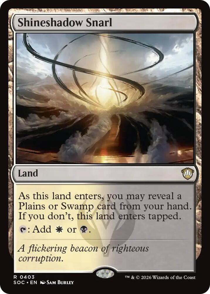 Shineshadow Snarl 403 card from Commander: Secrets of Strixhaven