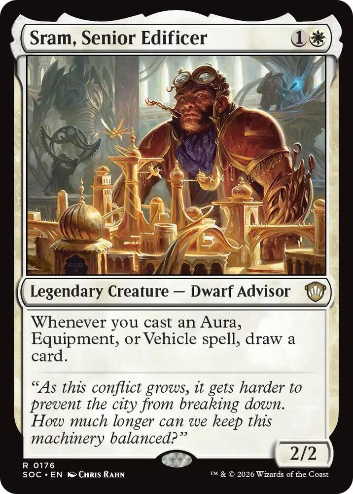 Sram, Senior Edificer 176 card from Commander: Secrets of Strixhaven