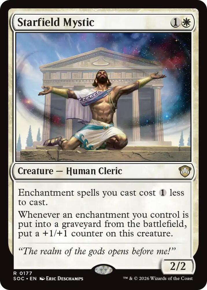 Starfield Mystic 177 card from Commander: Secrets of Strixhaven