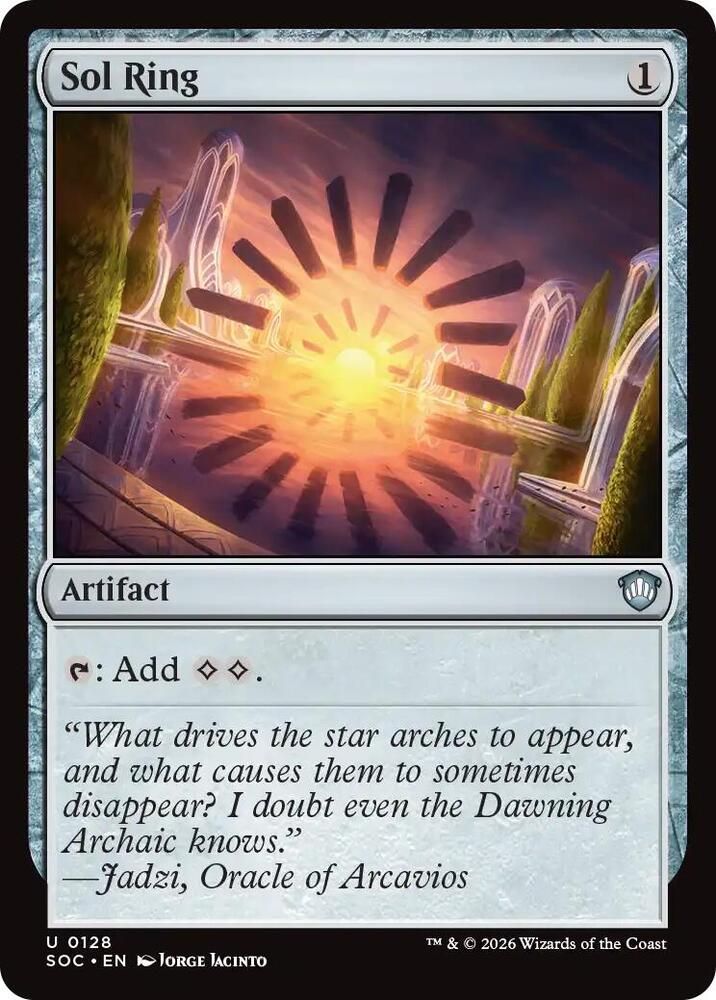 Sol Ring 128 card from Commander: Secrets of Strixhaven