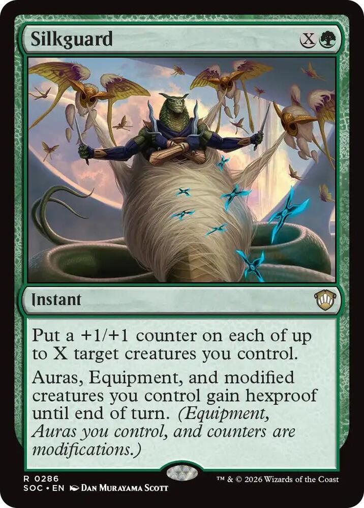 Silkguard 286 card from Commander: Secrets of Strixhaven