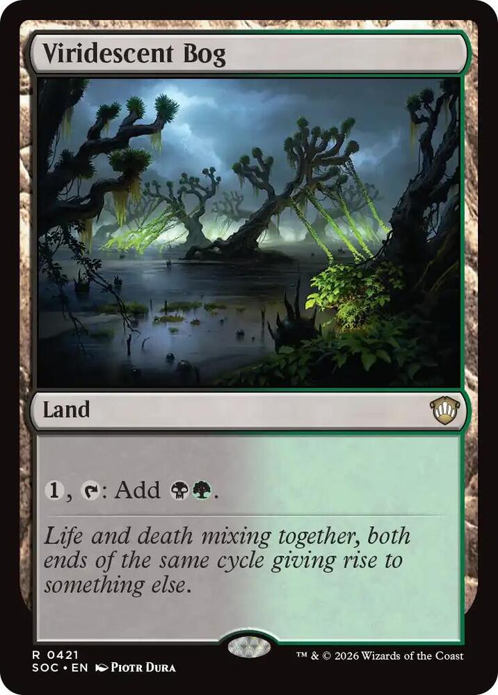 Viridescent Bog 421 card from Commander: Secrets of Strixhaven