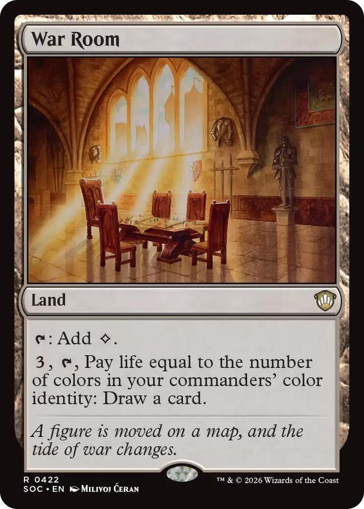 War Room 422 card from Commander: Secrets of Strixhaven