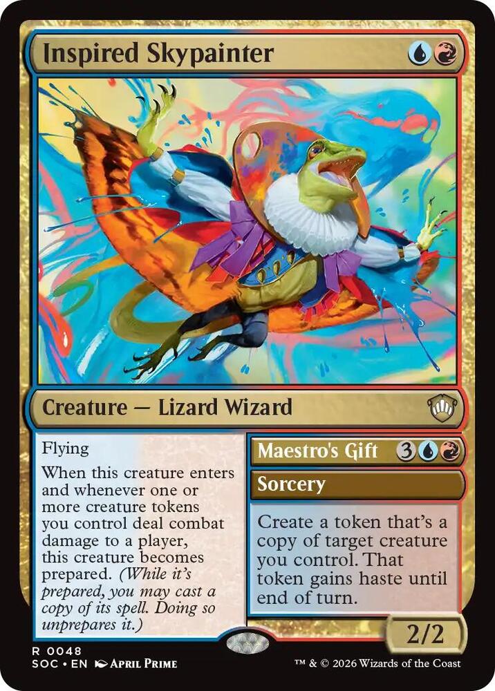 Inspired Skypainter 48 card from Commander: Secrets of Strixhaven