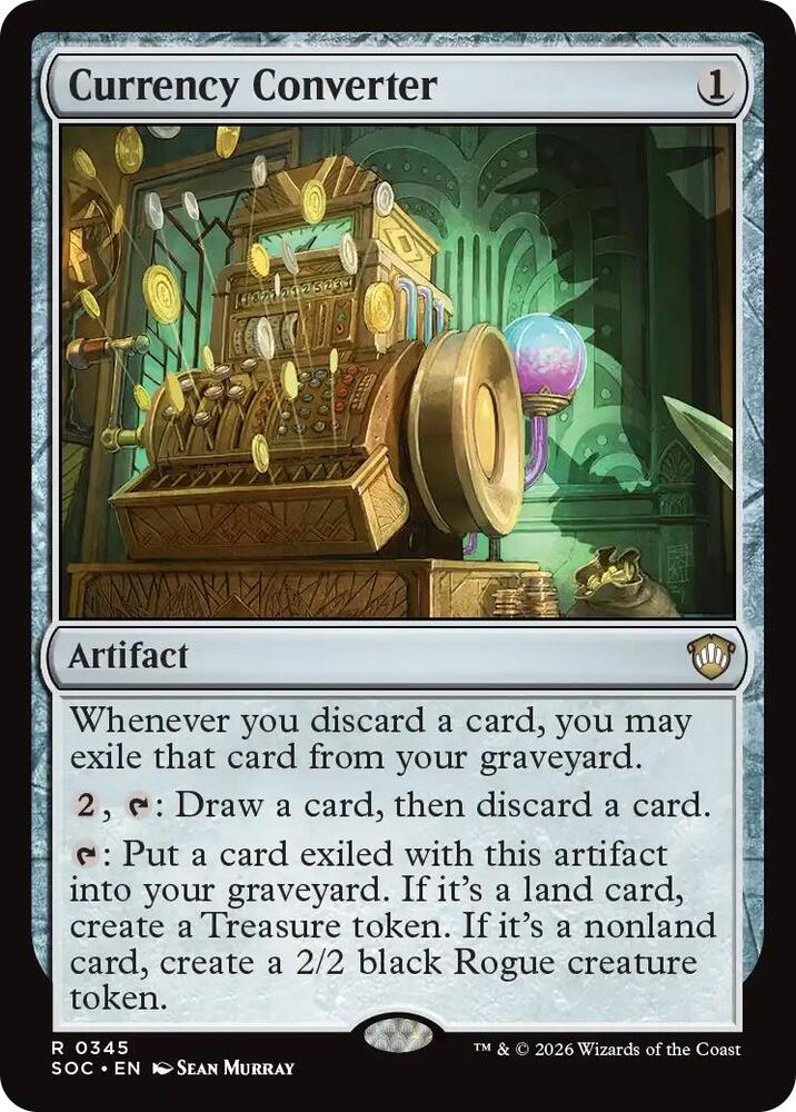 Currency Converter 345 card from Commander: Secrets of Strixhaven