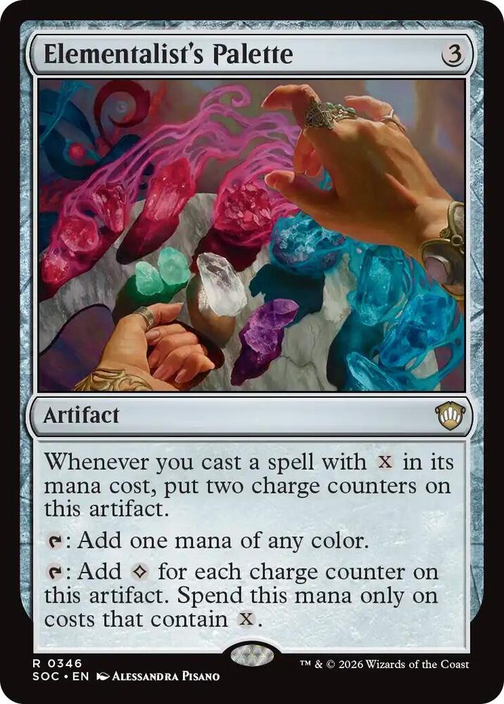 Elementalist's Palette 346 card from Commander: Secrets of Strixhaven
