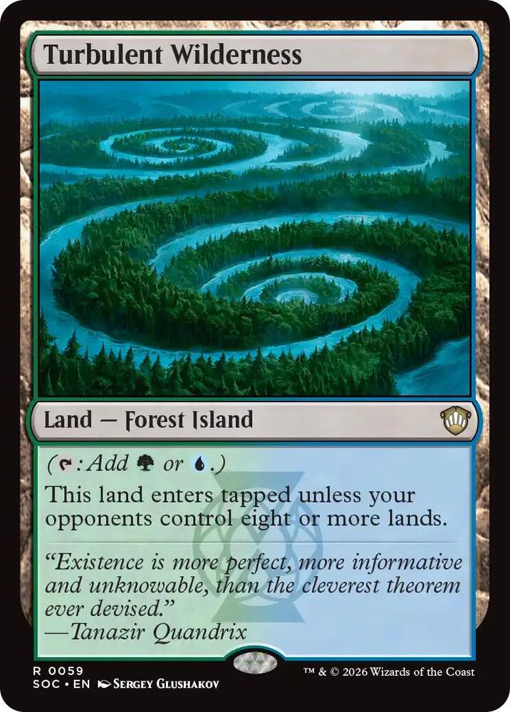 Turbulent Wilderness 59 card from Commander: Secrets of Strixhaven