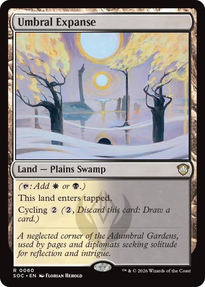 Umbral Expanse 60 card from Commander: Secrets of Strixhaven