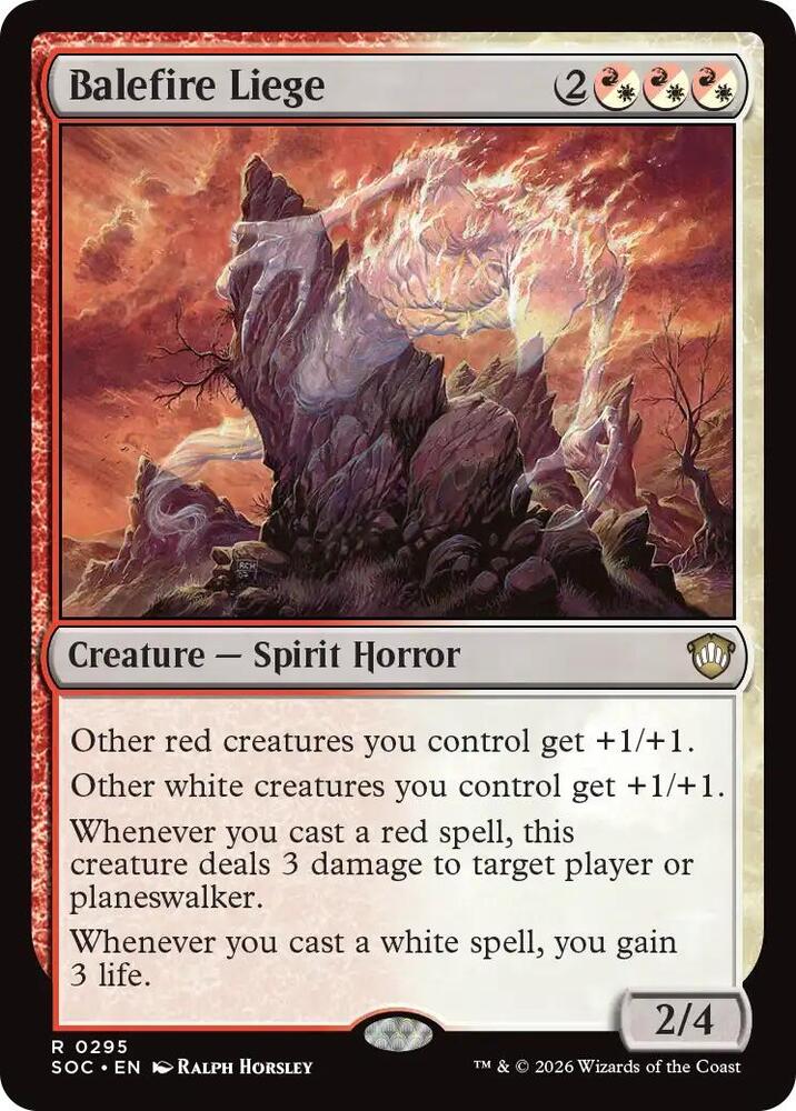 Balefire Liege 295 card from Commander: Secrets of Strixhaven