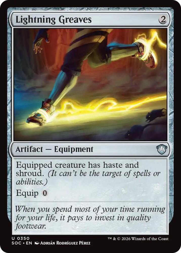 Lightning Greaves 350 card from Commander: Secrets of Strixhaven