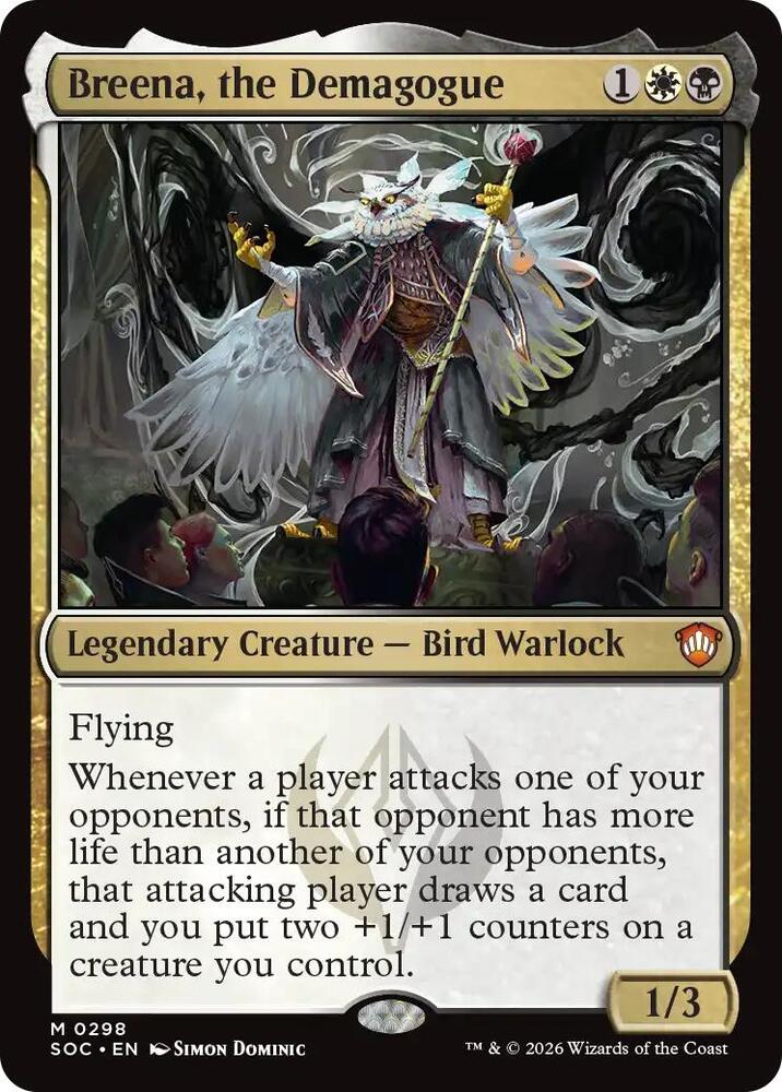 Breena, the Demagogue 298 card from Commander: Secrets of Strixhaven