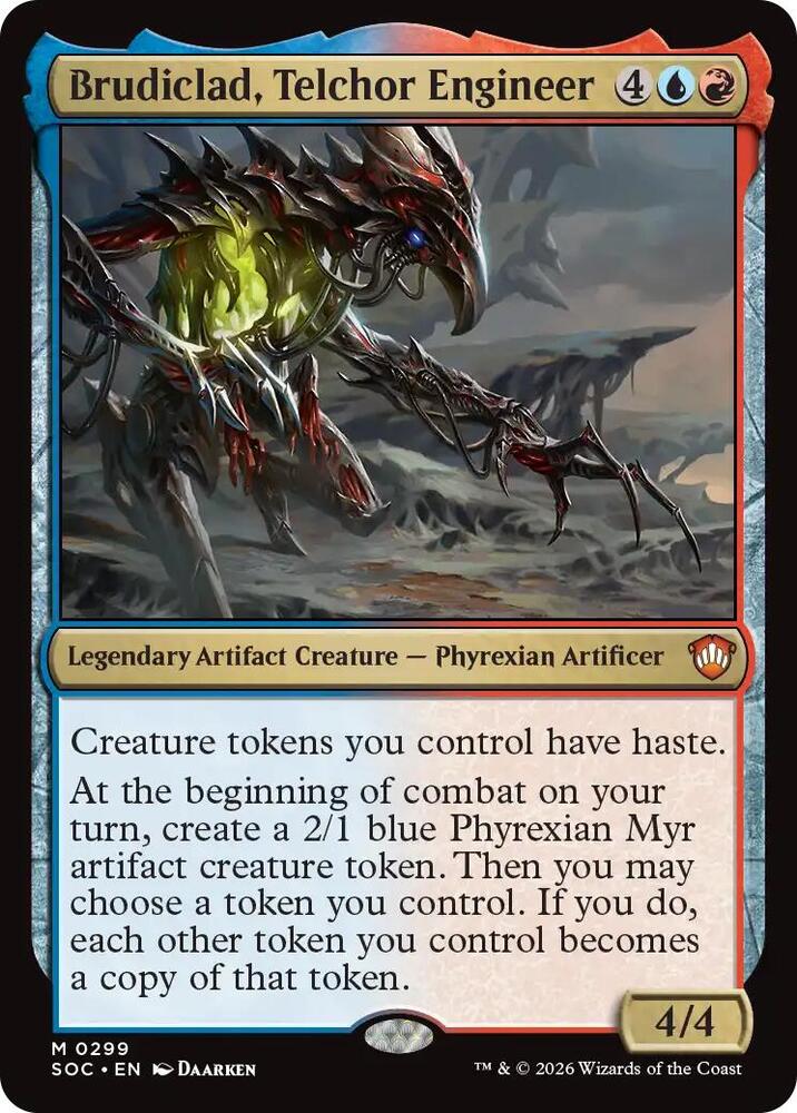Brudiclad, Telchor Engineer 299 card from Commander: Secrets of Strixhaven